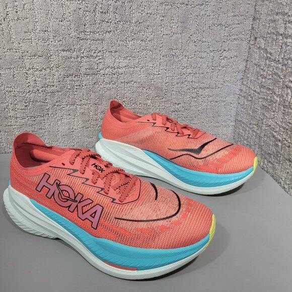 Hoka One One Mach X 2 Women’s US Size US 8.5B Grapefruit Coral Running Sneakers. - Picture 7 of 12